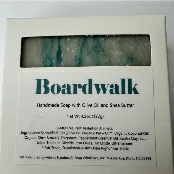 Boardwalk Handmade Natural Soap with Olive Oil and Shea Butter 4.5 oz GMO Free - Picture 4 of 5